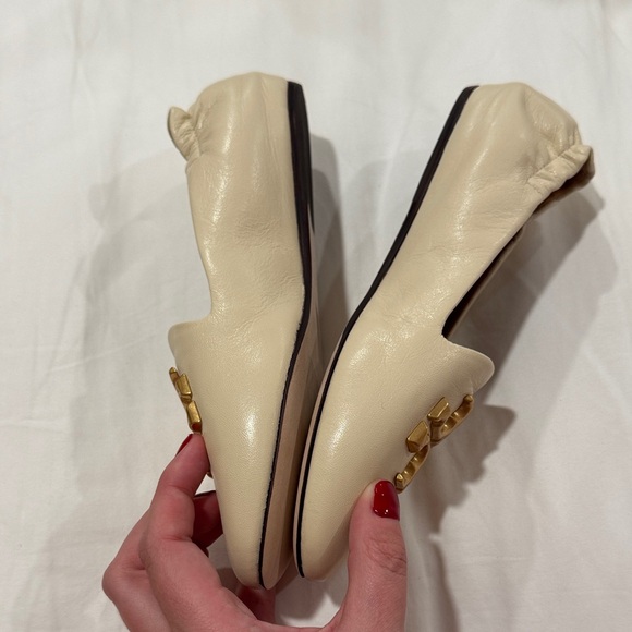 Tory Burch Cream Eleanor Round Toe Loafers, 5.5 women’s - Picture 8 of 13